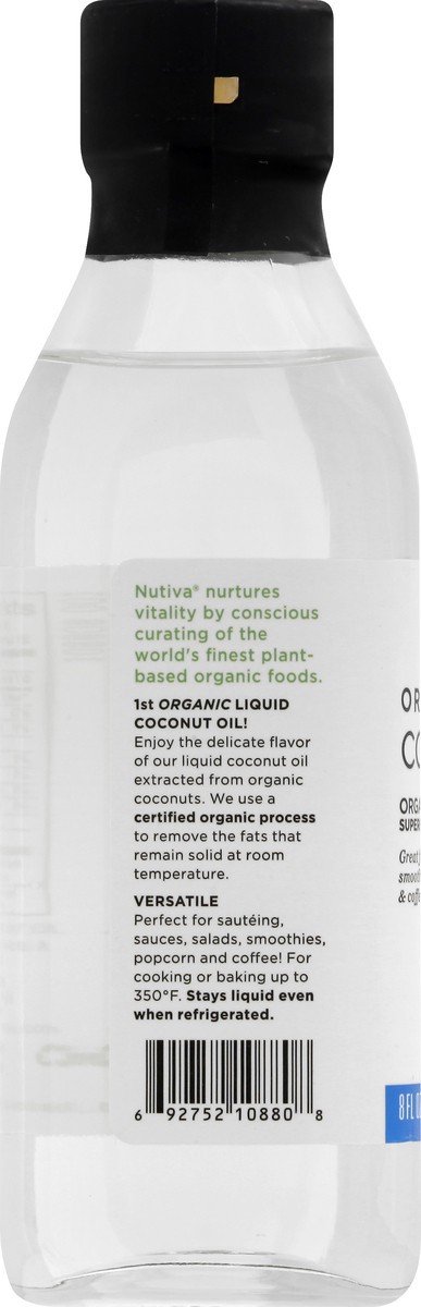 slide 8 of 13, Nutiva Organic Liq Coconut Oil, 8 fl oz