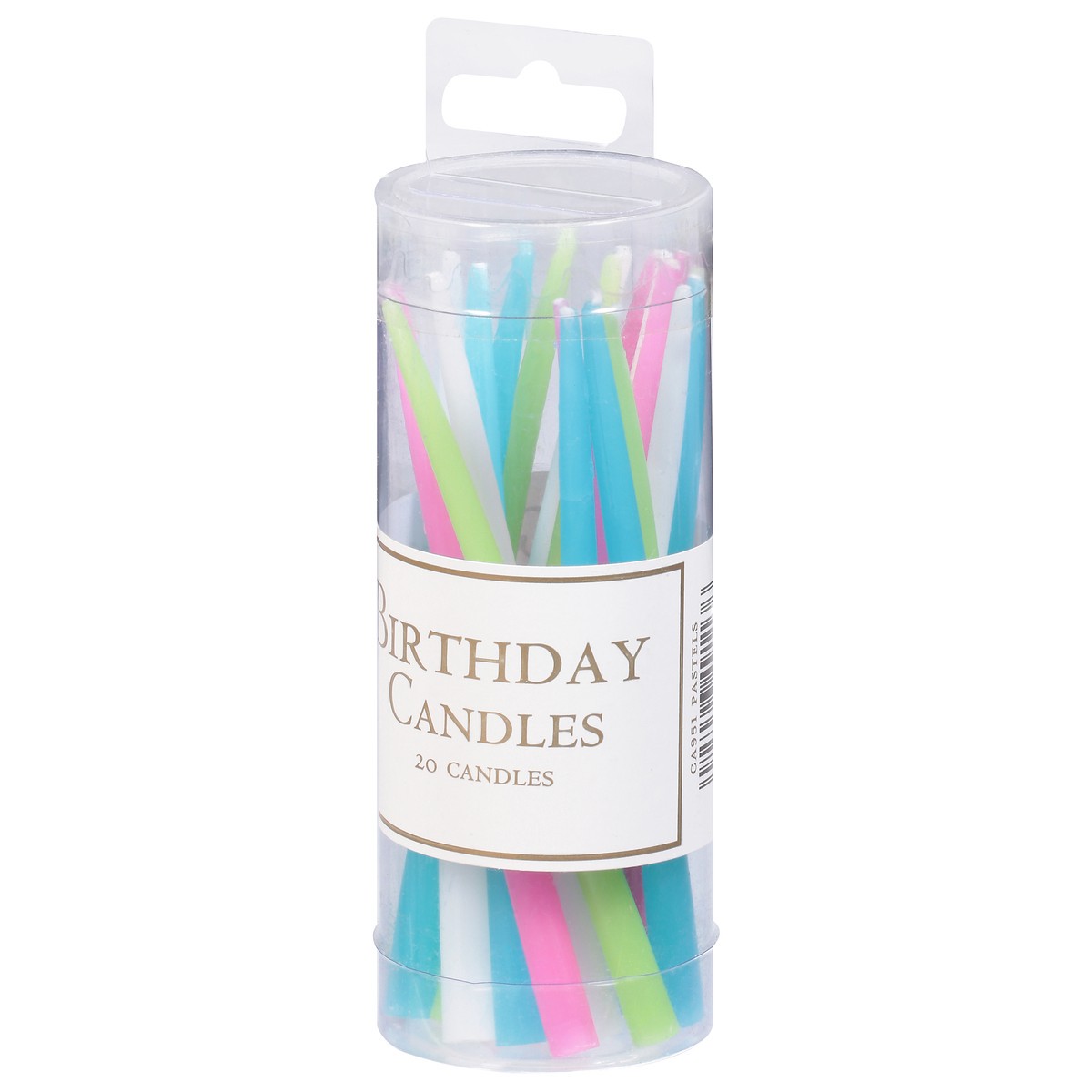 slide 6 of 9, Caspari Pastel Birthday Candles 20 ea, 1 ct