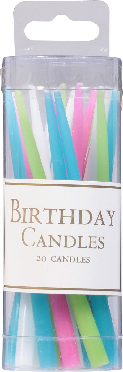 slide 7 of 9, Caspari Pastel Birthday Candles 20 ea, 1 ct