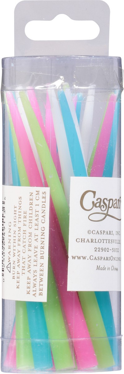 slide 2 of 9, Caspari Pastel Birthday Candles 20 ea, 1 ct