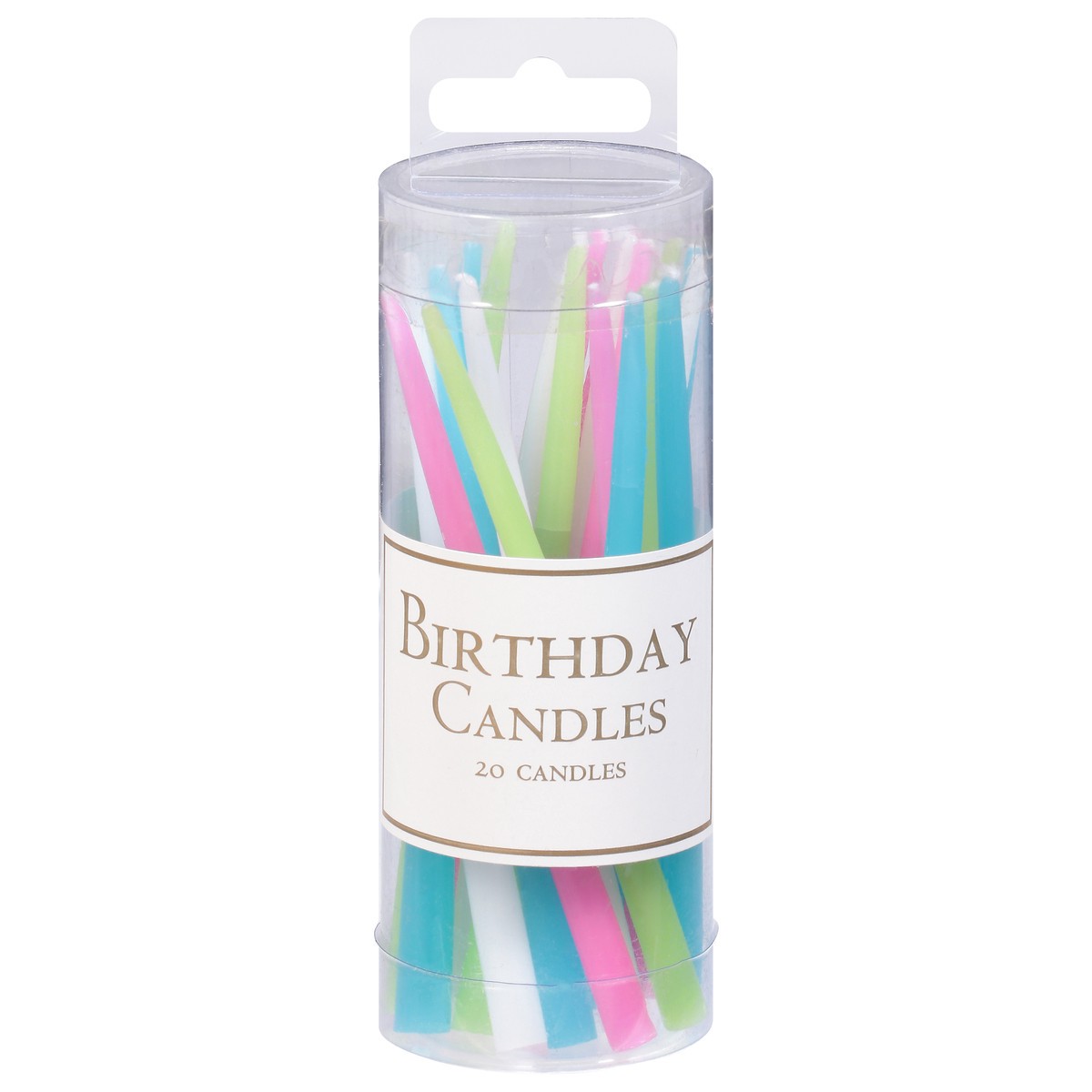 slide 5 of 9, Caspari Pastel Birthday Candles 20 ea, 1 ct