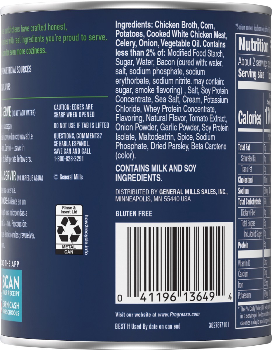 slide 9 of 13, Progresso Red Sodium Chicken Corn Chodwe, 18.5 oz