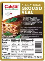 Catelli Ground Veal Frozen Brick