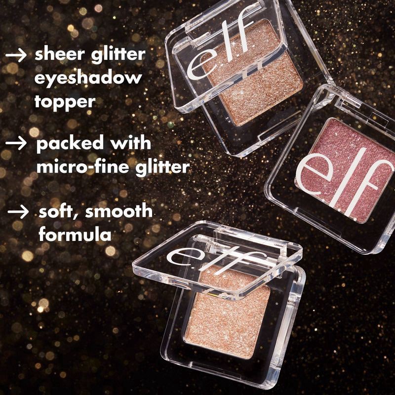 slide 8 of 13, e.l.f. Fine as Fleck Glitter Eyeshadow - It's Glit - 0.07oz, 0.07 oz