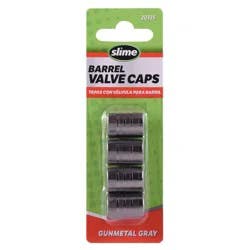 Slime Barrel Tire Caps, Gunmetal Gray