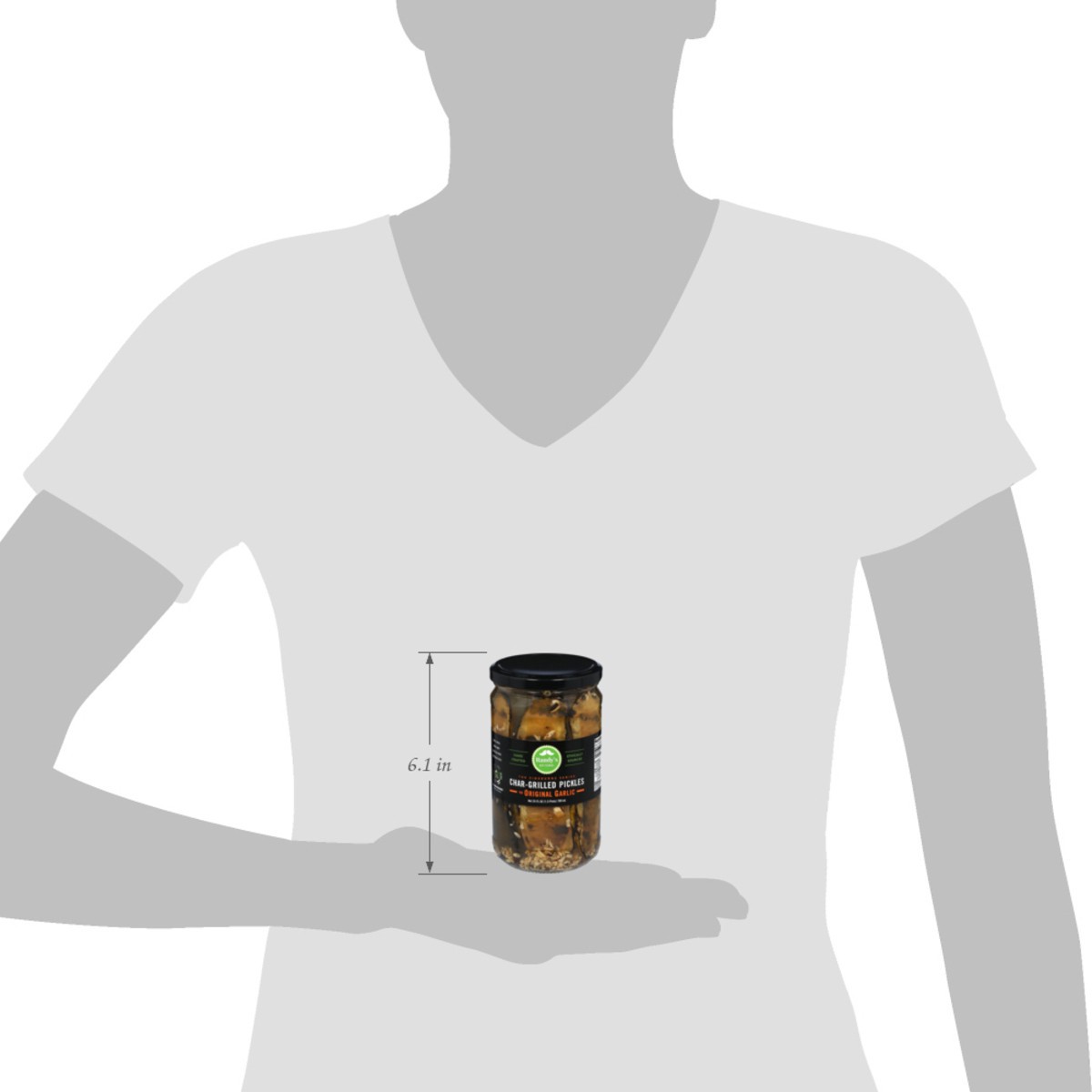 slide 7 of 14, Randy's Artisanal Char-Grilled The Original Garlic Pickles 24 fl oz, 24 fl oz