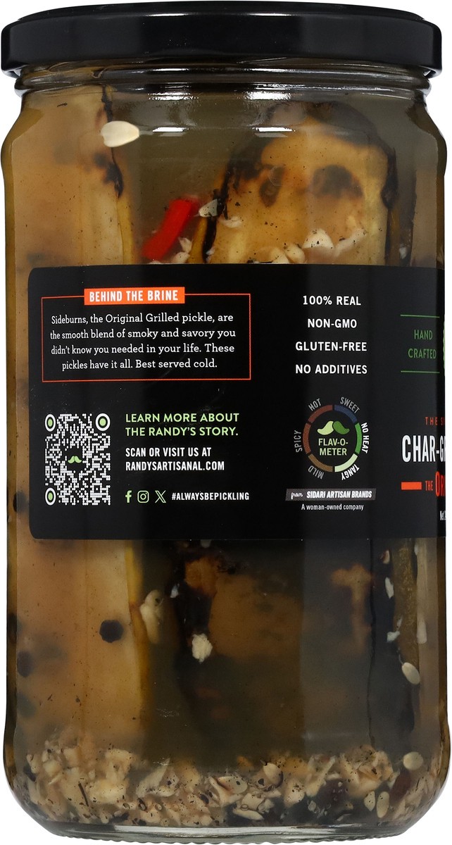 slide 10 of 14, Randy's Artisanal Char-Grilled The Original Garlic Pickles 24 fl oz, 24 fl oz