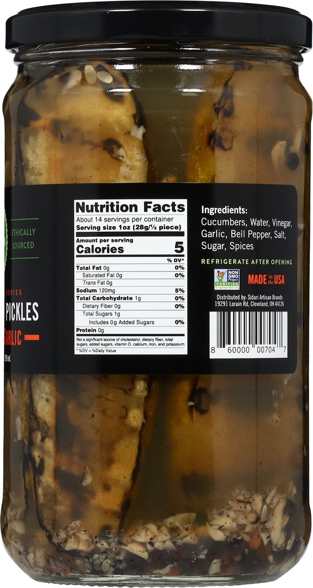 slide 4 of 14, Randy's Artisanal Char-Grilled The Original Garlic Pickles 24 fl oz, 24 fl oz
