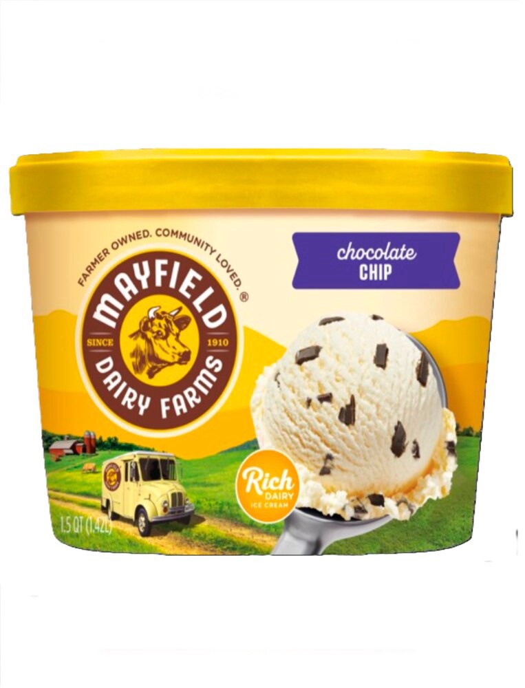 slide 1 of 1, Mayfield Dairy Farms Premium Chocolate Chip Ice Cream 1.5 qt, 1.5 qt