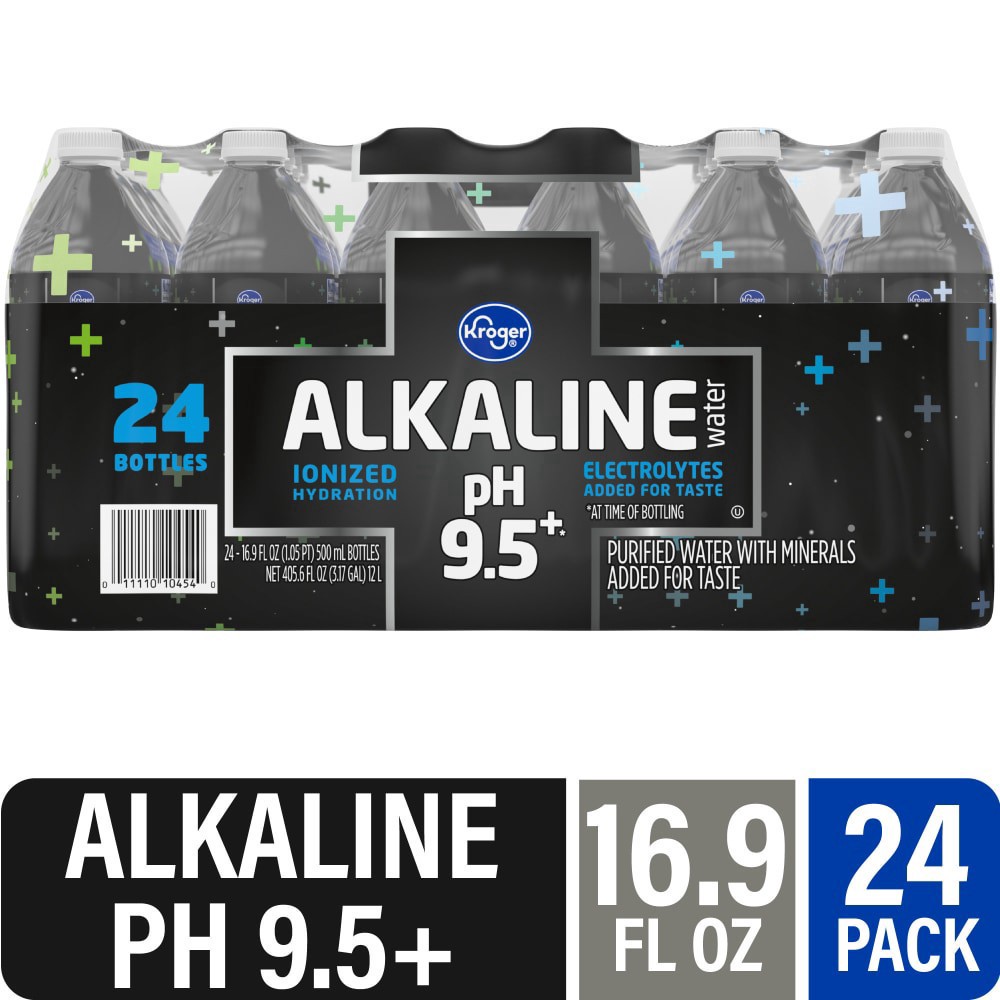 slide 1 of 6, Kroger Alkaline Water - 24 ct; 16.9 fl oz, 24 ct; 16.9 fl oz