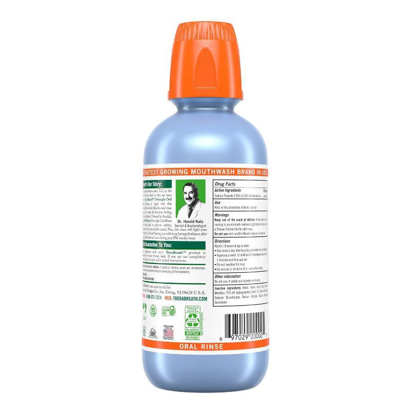 slide 2 of 3, TheraBreath Overnight Mouthwash, Chamomile Mint Flavor, Alcohol Free, 16 fl oz, 16 oz