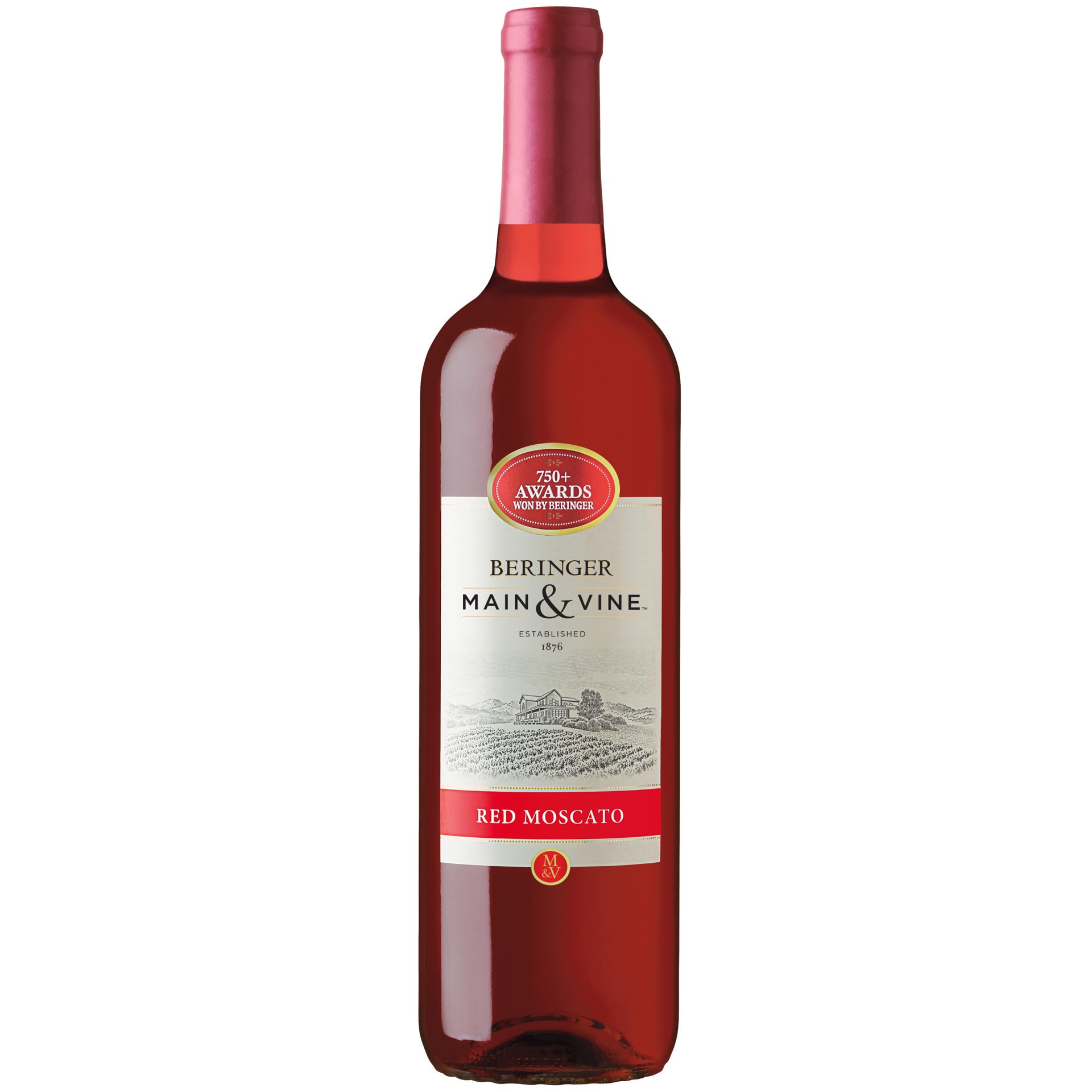 slide 1 of 2, Beringer Main & Vine™ Red Moscato White Wine, 750ml bottle, 750 ml