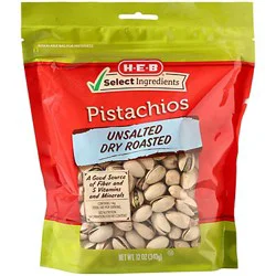 H-E-B Select Ingredients Unsalted Dry Roasted Pistachios
