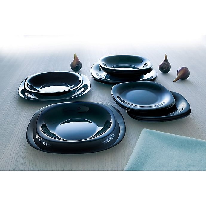 slide 3 of 3, Luminarc Carine Dinner Plate - Black, 1 ct