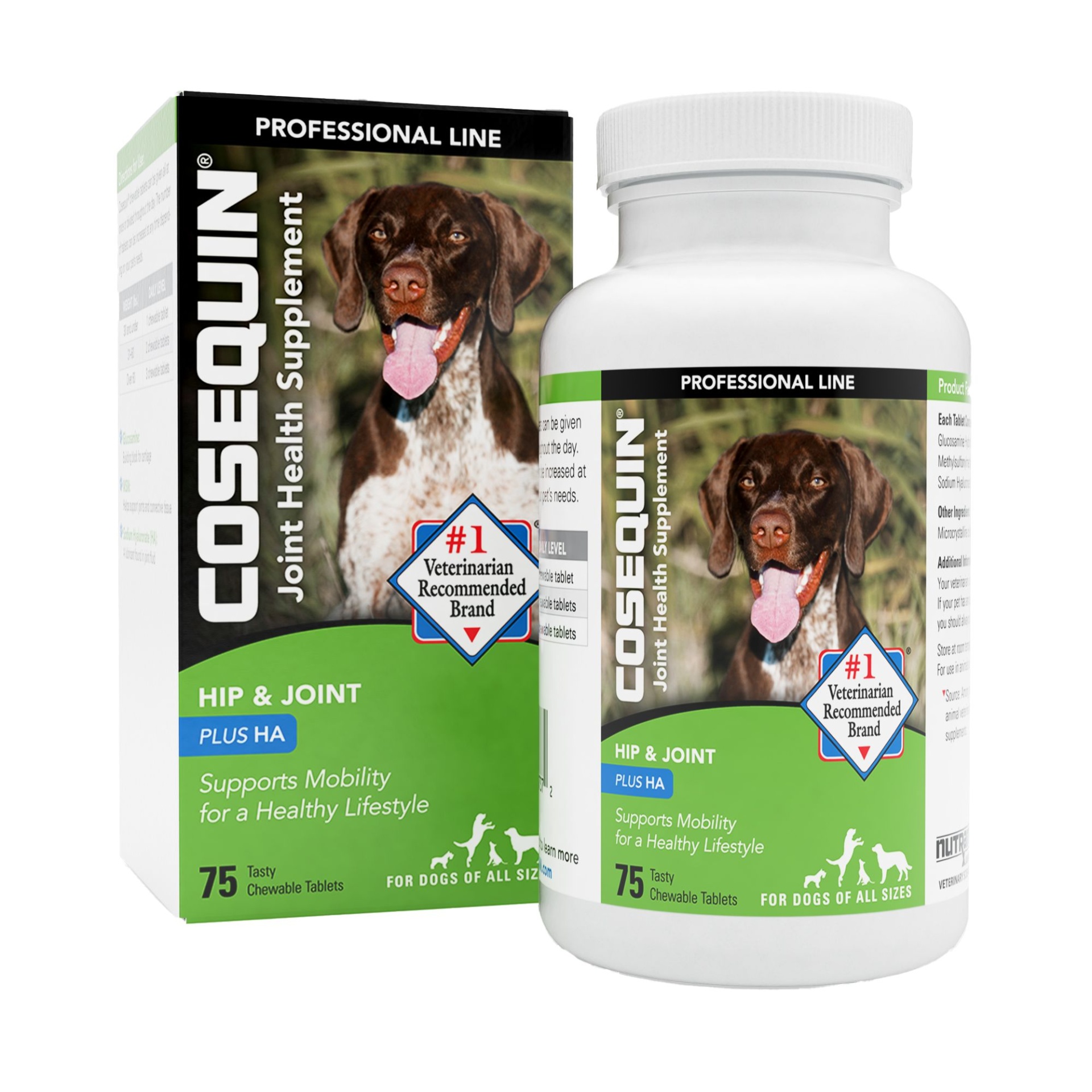 slide 1 of 1, Nutramax Pet Cosequin Nutramax Professional Joint Health Dog Supplement, 75 ct