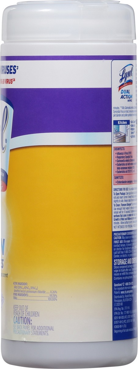 slide 5 of 9, Lysol Dual Action Wipes - 35 ct., 70 ct