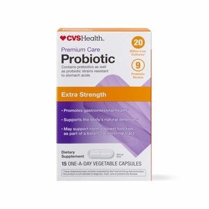 slide 1 of 1, Cvs Health Extra Strength Daily Probiotic Capsules, 15 Ct, 1 ct