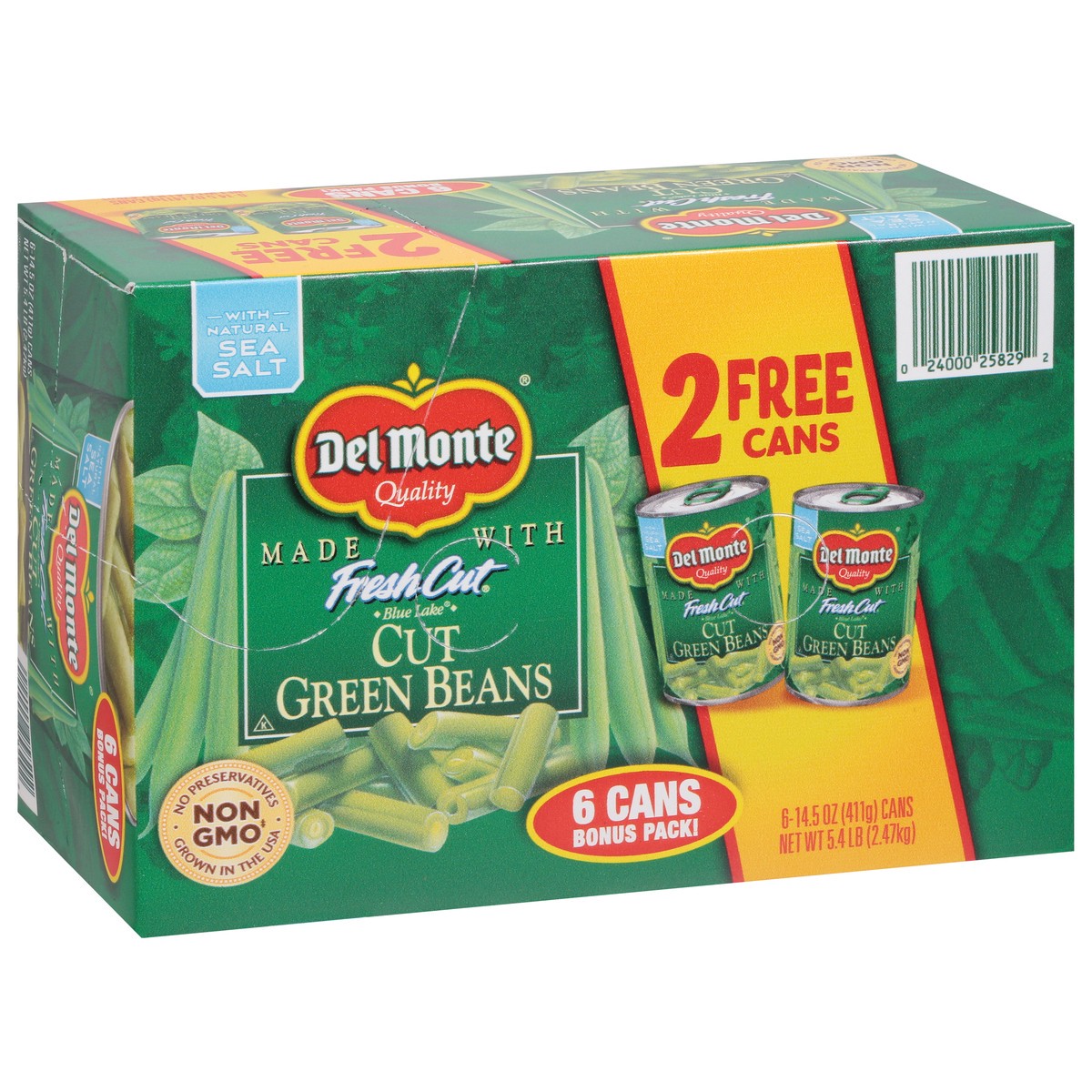 slide 13 of 13, Del Monte Fresh Cut Green Beans Bonus Pack 6 - 14.5 oz Cans, 6 ct
