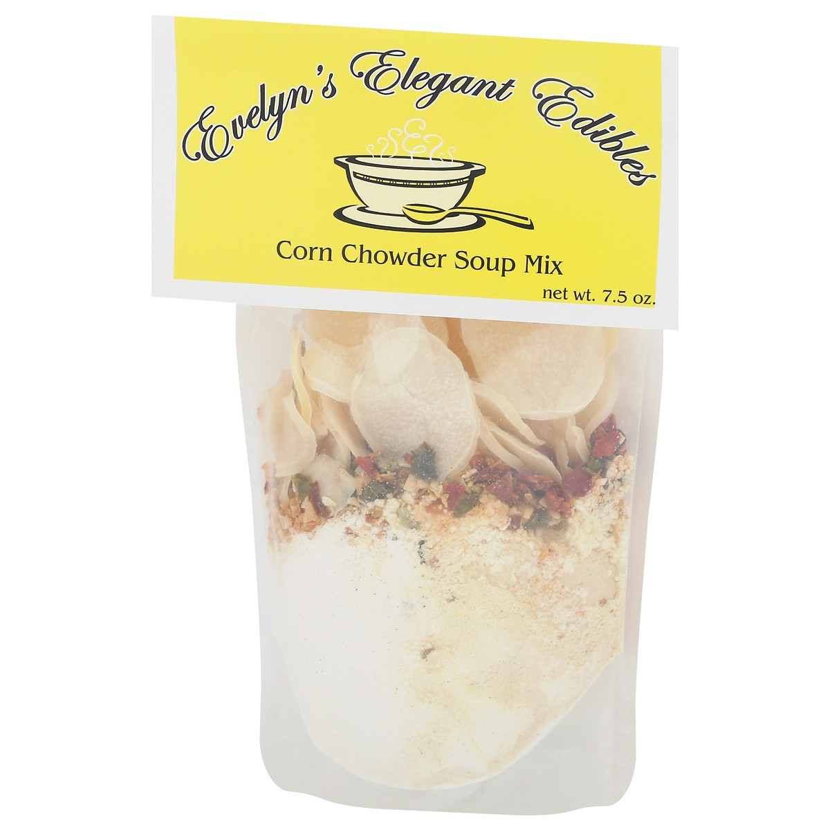slide 12 of 13, Evelyn's Elegant Edibles Corn Chowder Soup Mix 7.5 oz, 7.5 oz