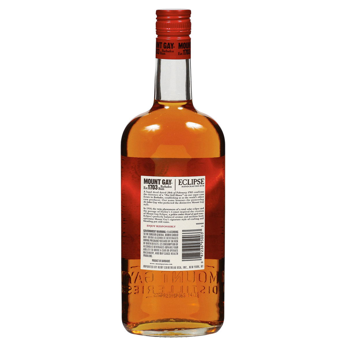 slide 2 of 2, Mount Gay Barbados Eclipse Rum Bottle, 750 ml