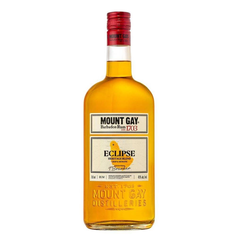 slide 1 of 2, Mount Gay Barbados Eclipse Rum Bottle, 750 ml