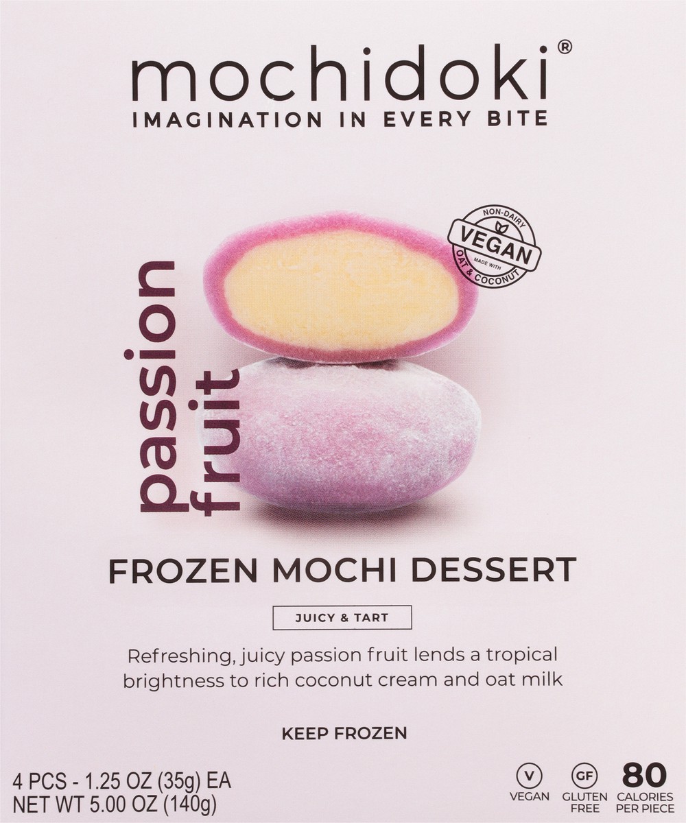 slide 4 of 9, Mochidoki Passion Fruit Frozen Mochi Dessert 4 - 1.25 oz Packs, 4 ct