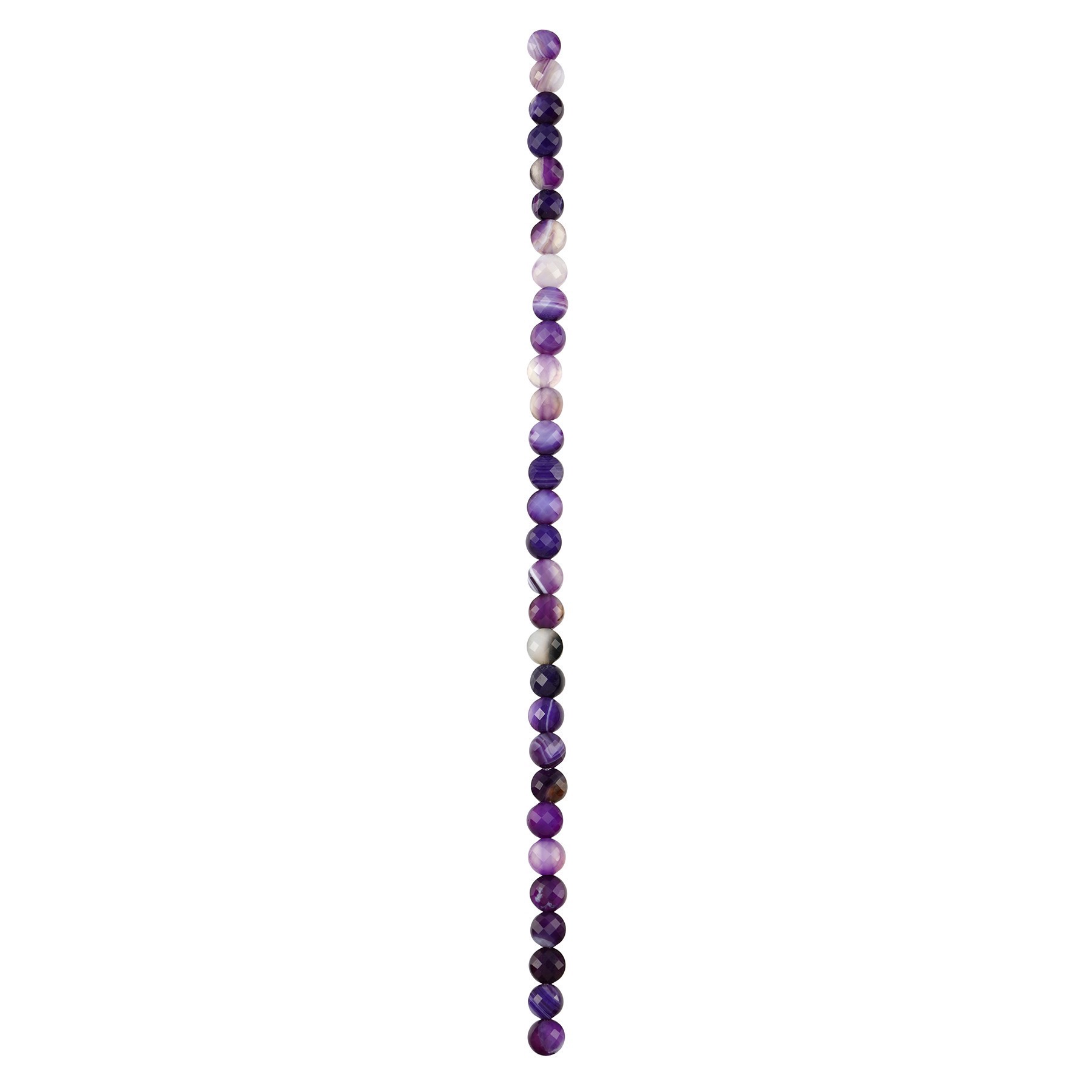 slide 2 of 3, Purple Faceted Agate Coin Beads By Bead Landing, 6 mm