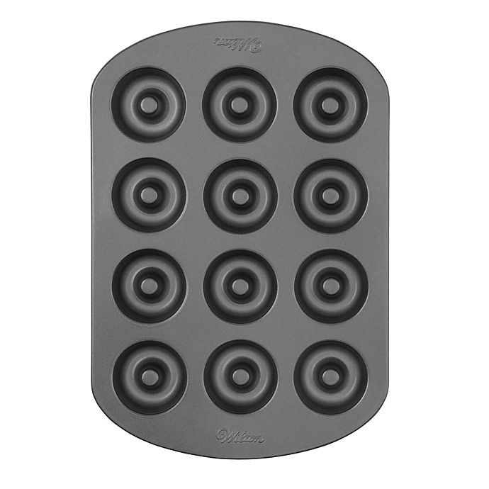 slide 1 of 2, Wilton Nonstick 12-Cavity Mini Doughnut Pan, 1 ct