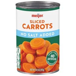 Meijer Sliced No Salt Added Canned Carrots