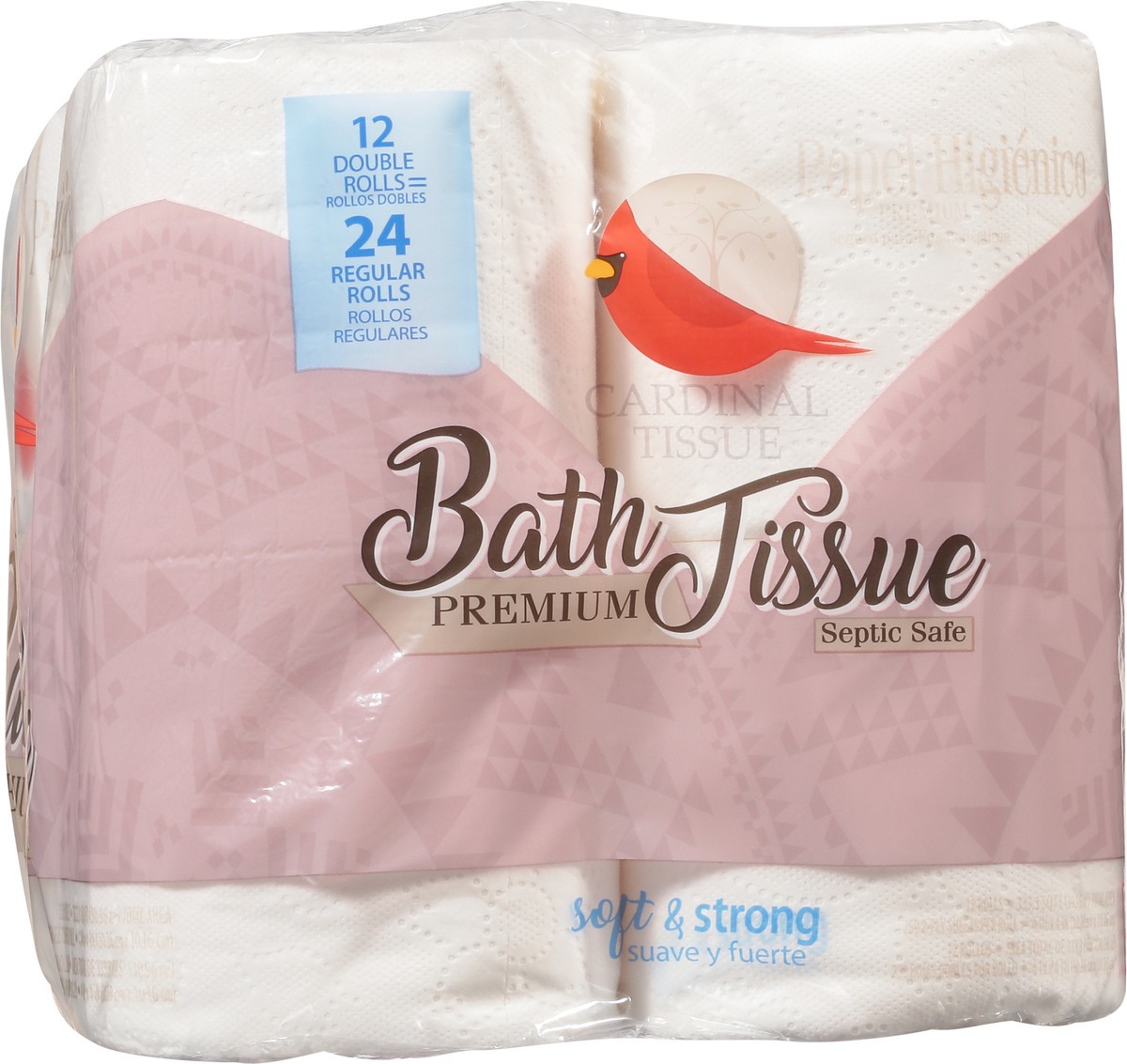 slide 4 of 9, Cardinal Tissue Premium Soft & Strong Bath Tissue 12 Rolls, 1 ct