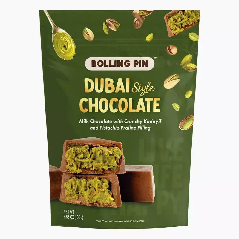 slide 1 of 3, Rolling Pin Dubai Style Chocolate, 10 pc, 3.53 oz