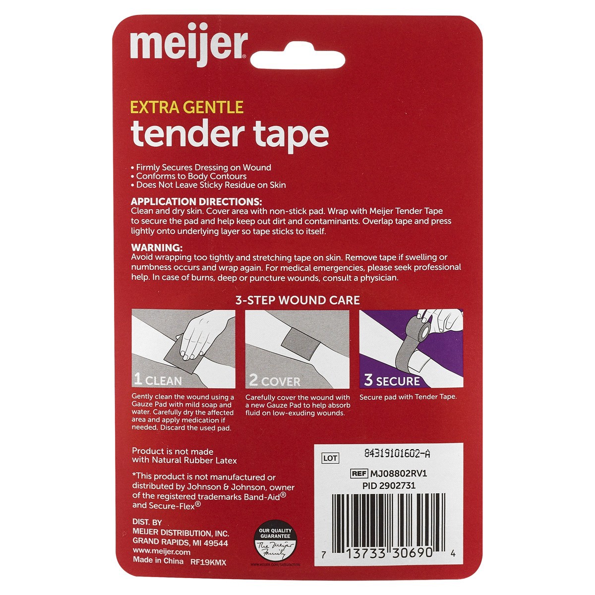 slide 5 of 5, Meijer Extra Gentle Tender Tape, 2.5 yd, 1 CT      