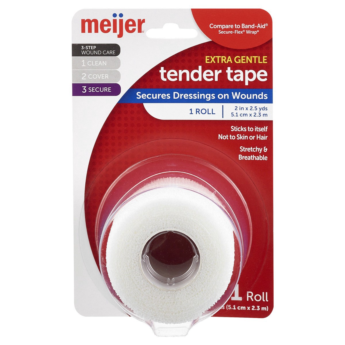 slide 1 of 5, Meijer Extra Gentle Tender Tape, 2.5 yd, 1 CT      