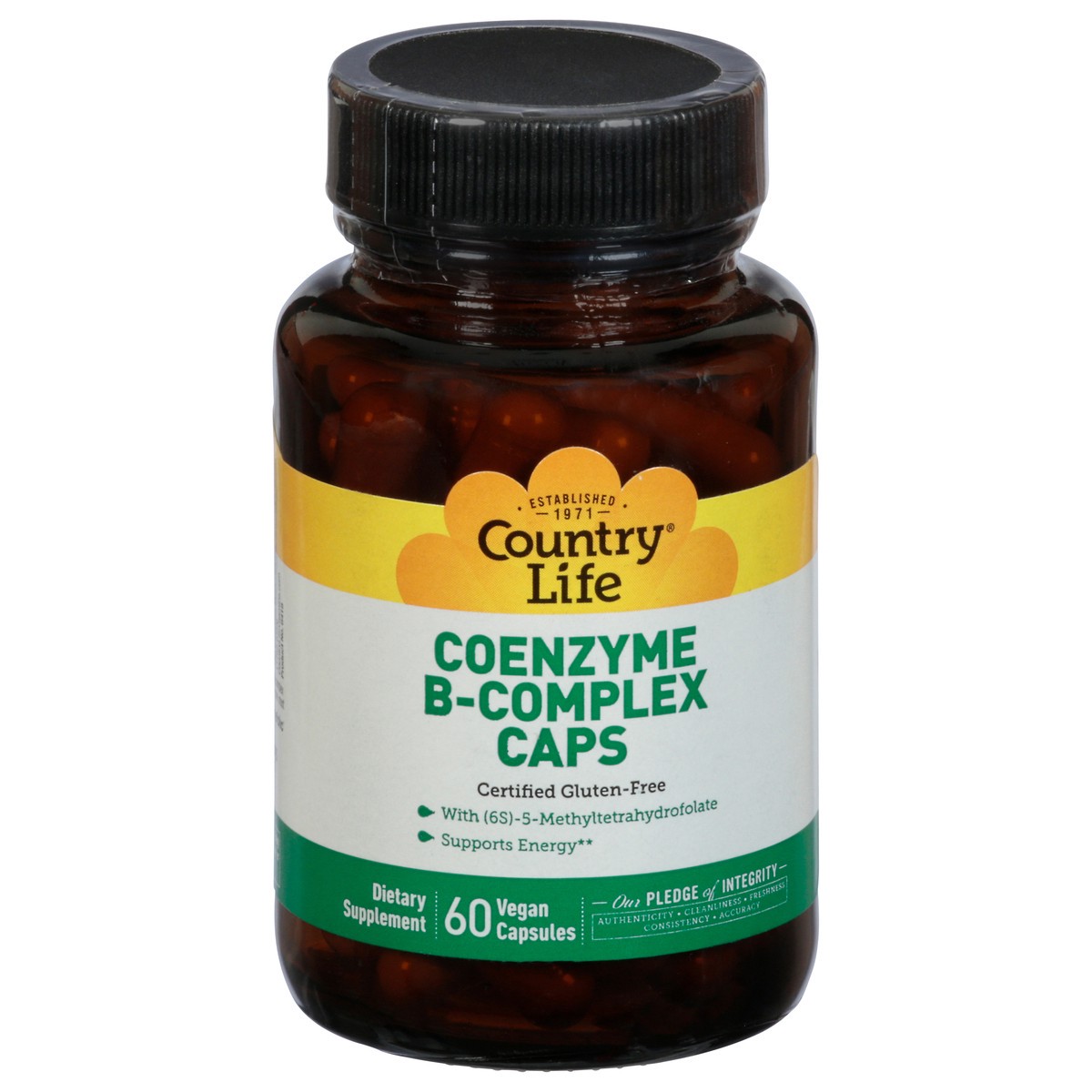 slide 11 of 13, Country Life Vegan Capsules Coenzyme B-Complex Caps, 60 ct