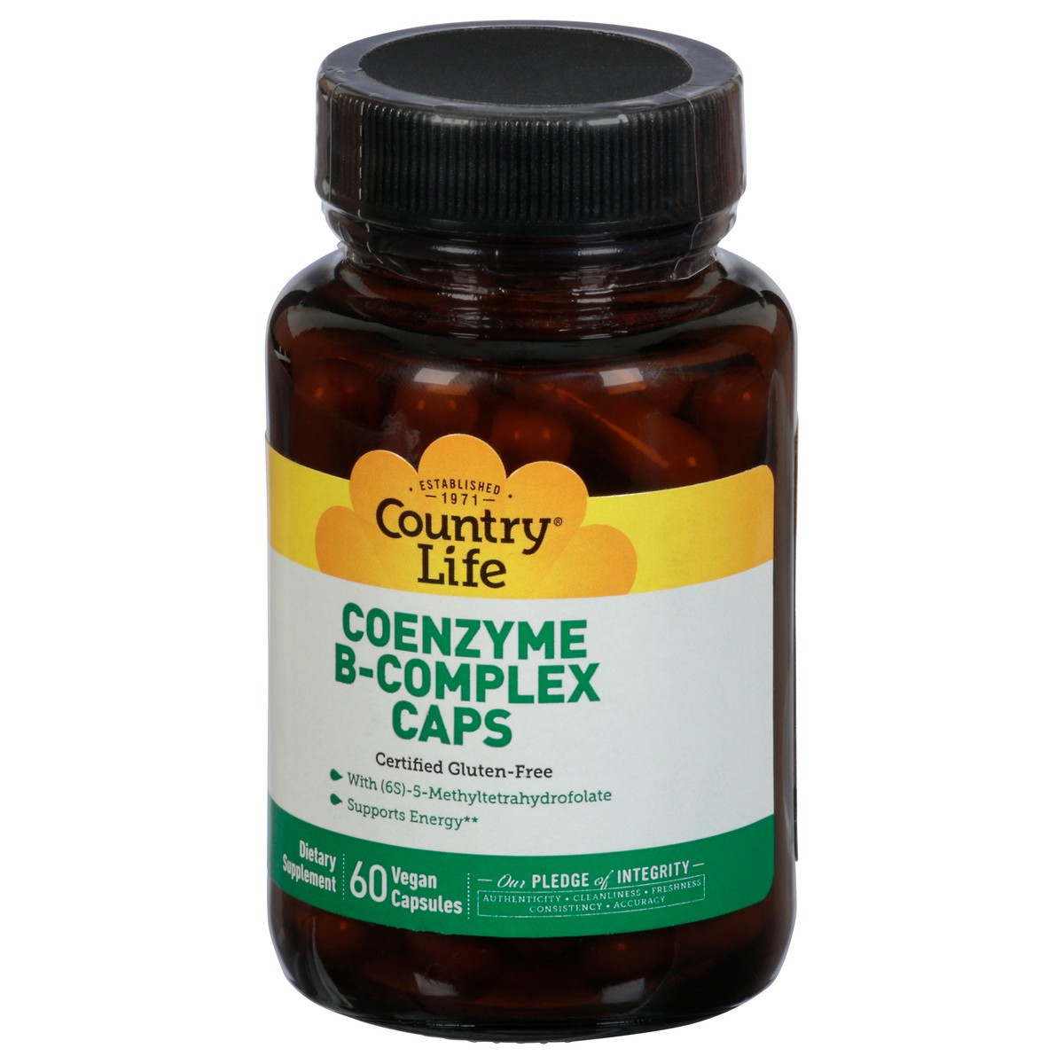 slide 12 of 13, Country Life Vegan Capsules Coenzyme B-Complex Caps, 60 ct