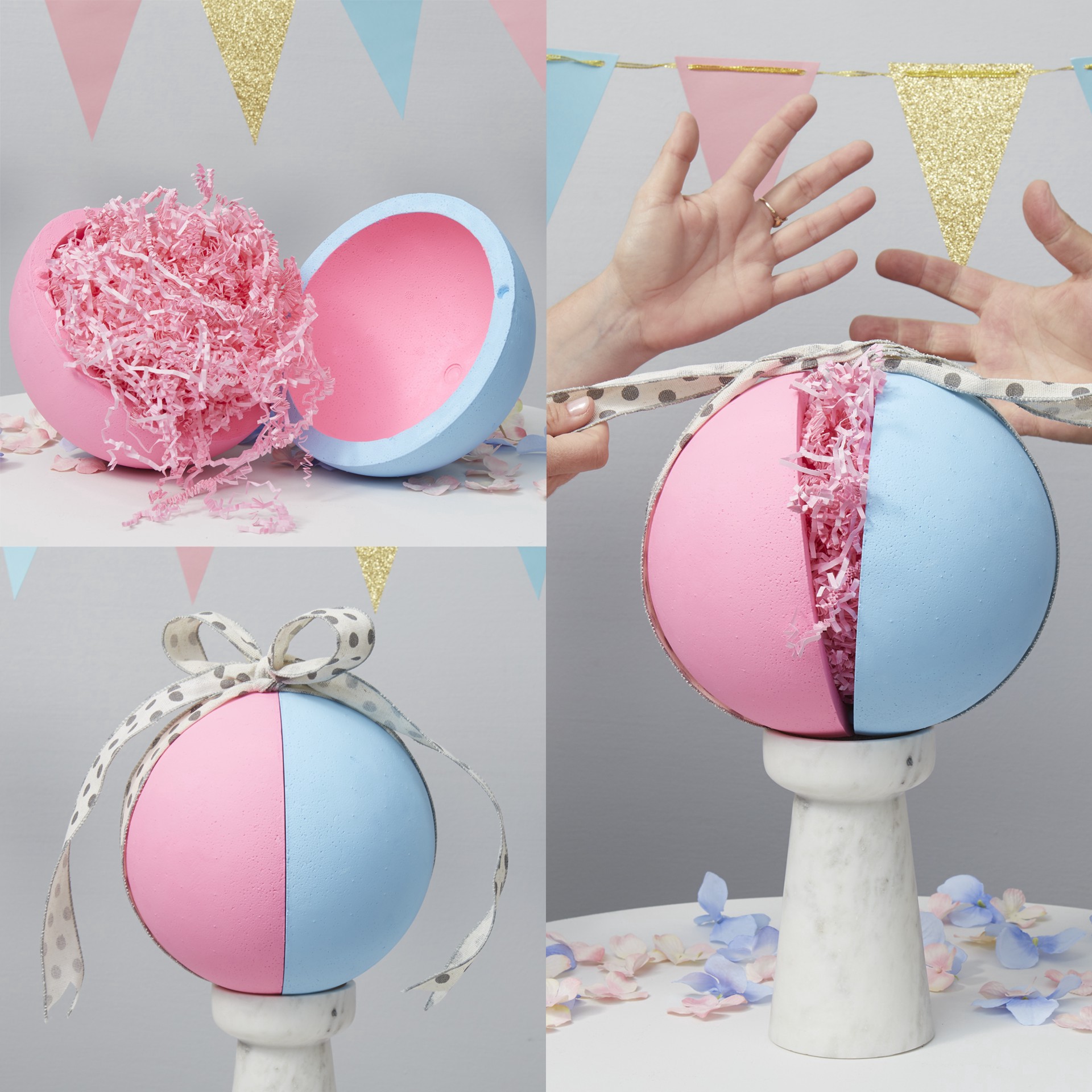 slide 8 of 10, Floracraft Smoothfōm 9.9" Hollow Foam Half Ball, 5 in x 9.9 in