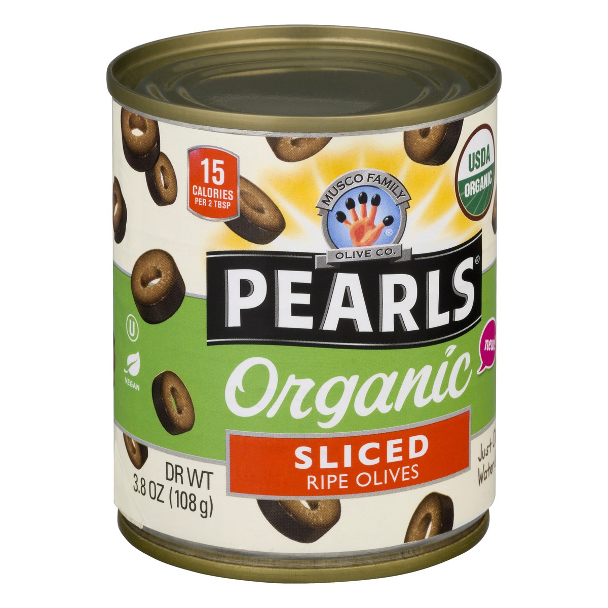 slide 6 of 9, Pearls Sliced Olives Organic, 1 ct