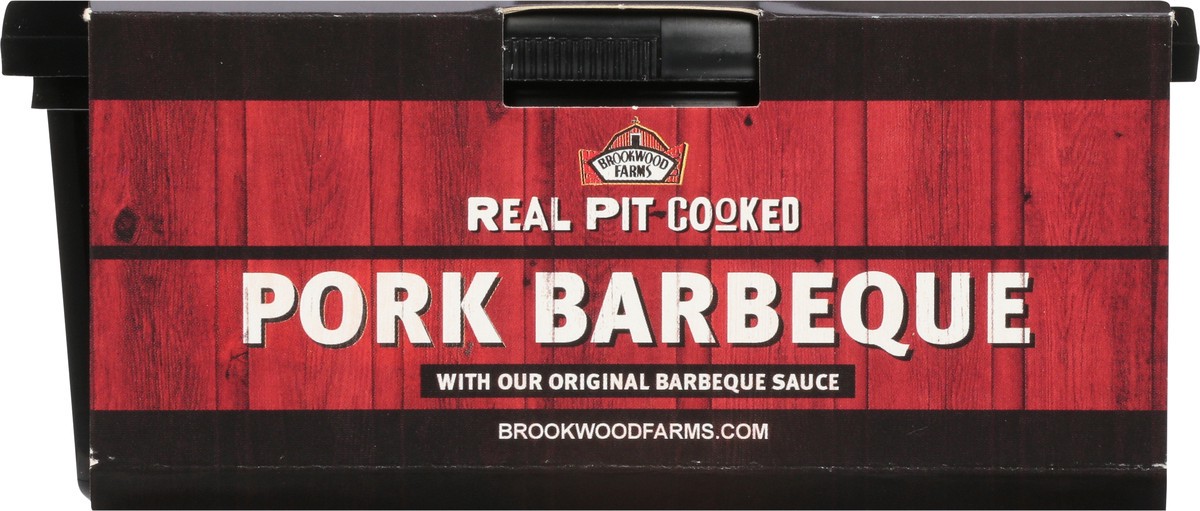slide 10 of 12, Brookwood Farms Real Pit-Cooked Pork Barbeque with Our Original BBQ Sauce 16 oz, 16 oz