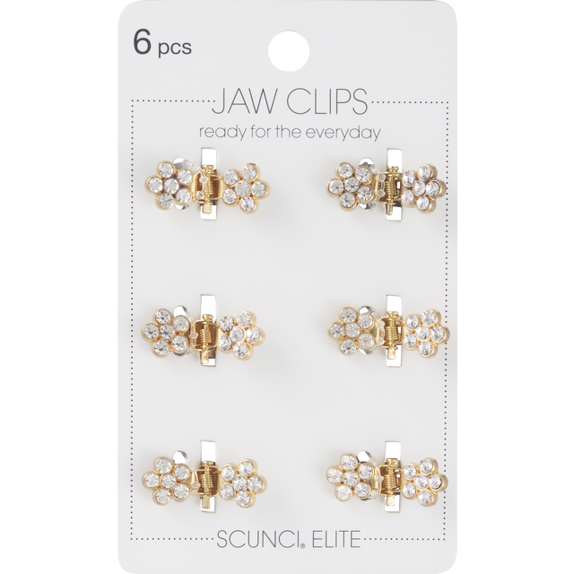 slide 1 of 1, scünci 6Pk Mini Jaw Clip, 6 ct