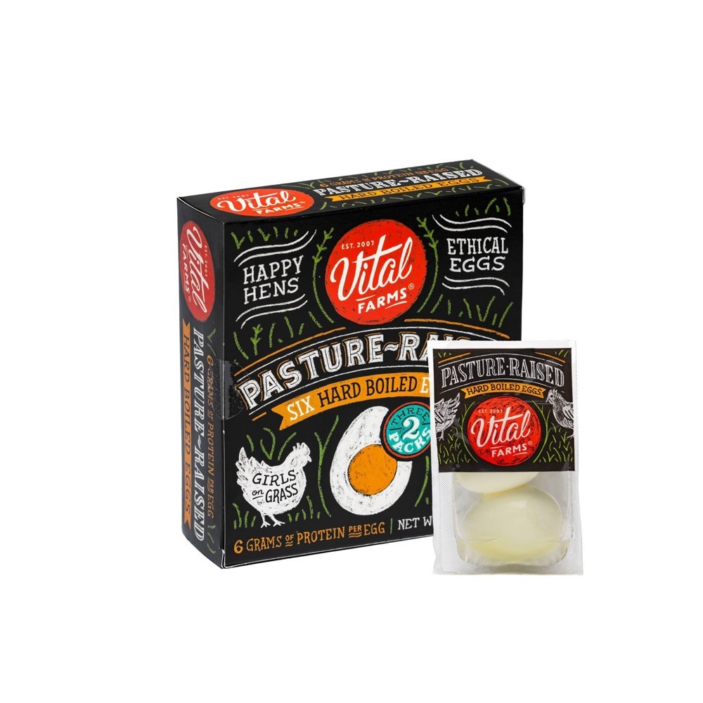 slide 2 of 4, Vital Farms Hard Boiled Eggs, 6 ct