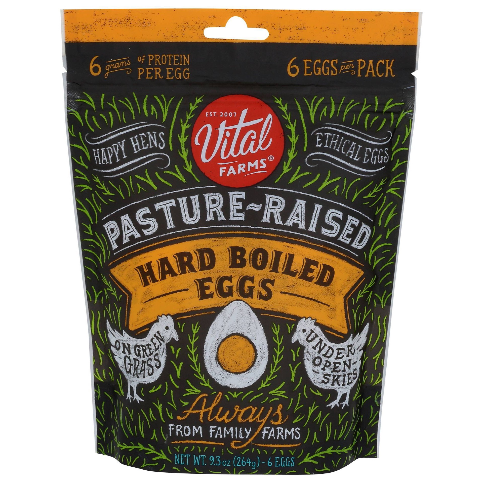 slide 1 of 4, Vital Farms Hard Boiled Eggs, 6 ct