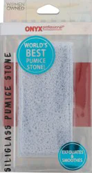 Onyx Professional Siliglass Pumice Stone 1 ea Box