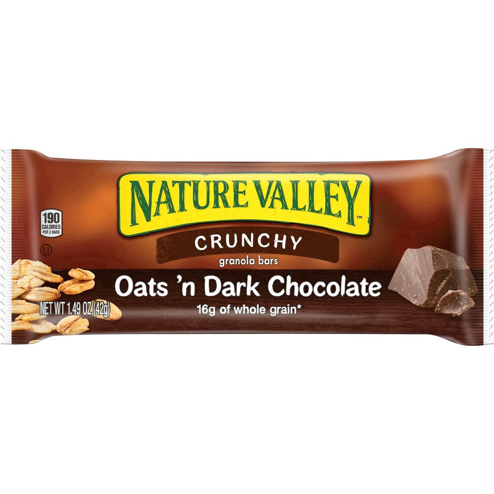 slide 102 of 137, Nature Valley Crunchy Granola Bars, Oats 'n Dark Chocolate, 6 ct, 12 bars, 6 ct