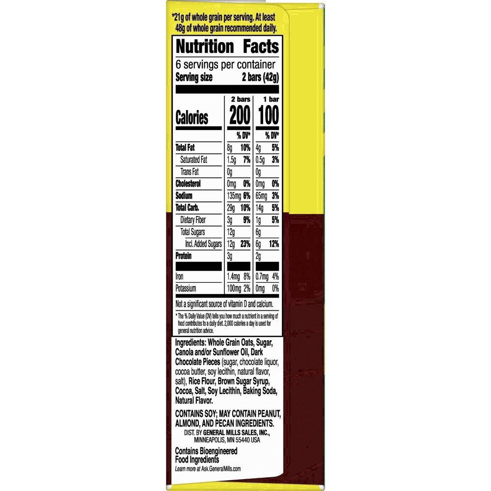slide 32 of 137, Nature Valley Crunchy Granola Bars, Oats 'n Dark Chocolate, 6 ct, 12 bars, 6 ct