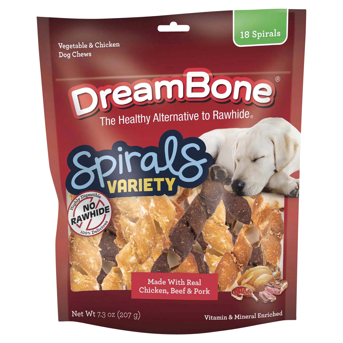 slide 1 of 9, Dreambone Sprials Variety Pack, 18 ct