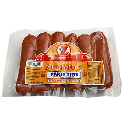 slide 1 of 1, Zummo's Sausage Roasted Garlic, 6 ct