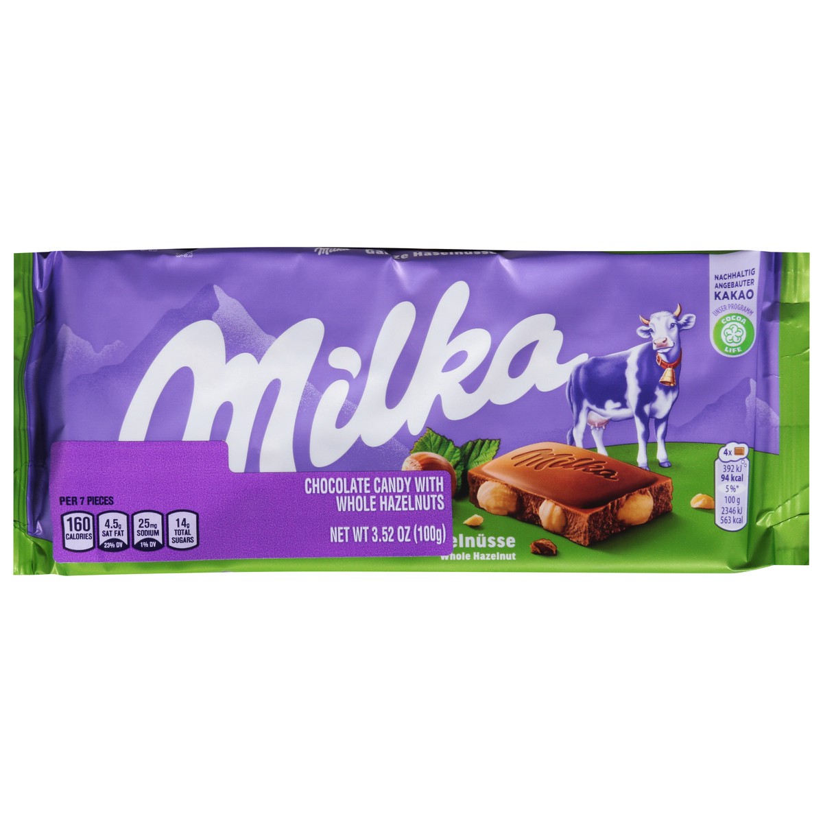 slide 1 of 1, Milka Chocolate Candy with Whole Hazelnuts 3.52 oz, 3.52 oz