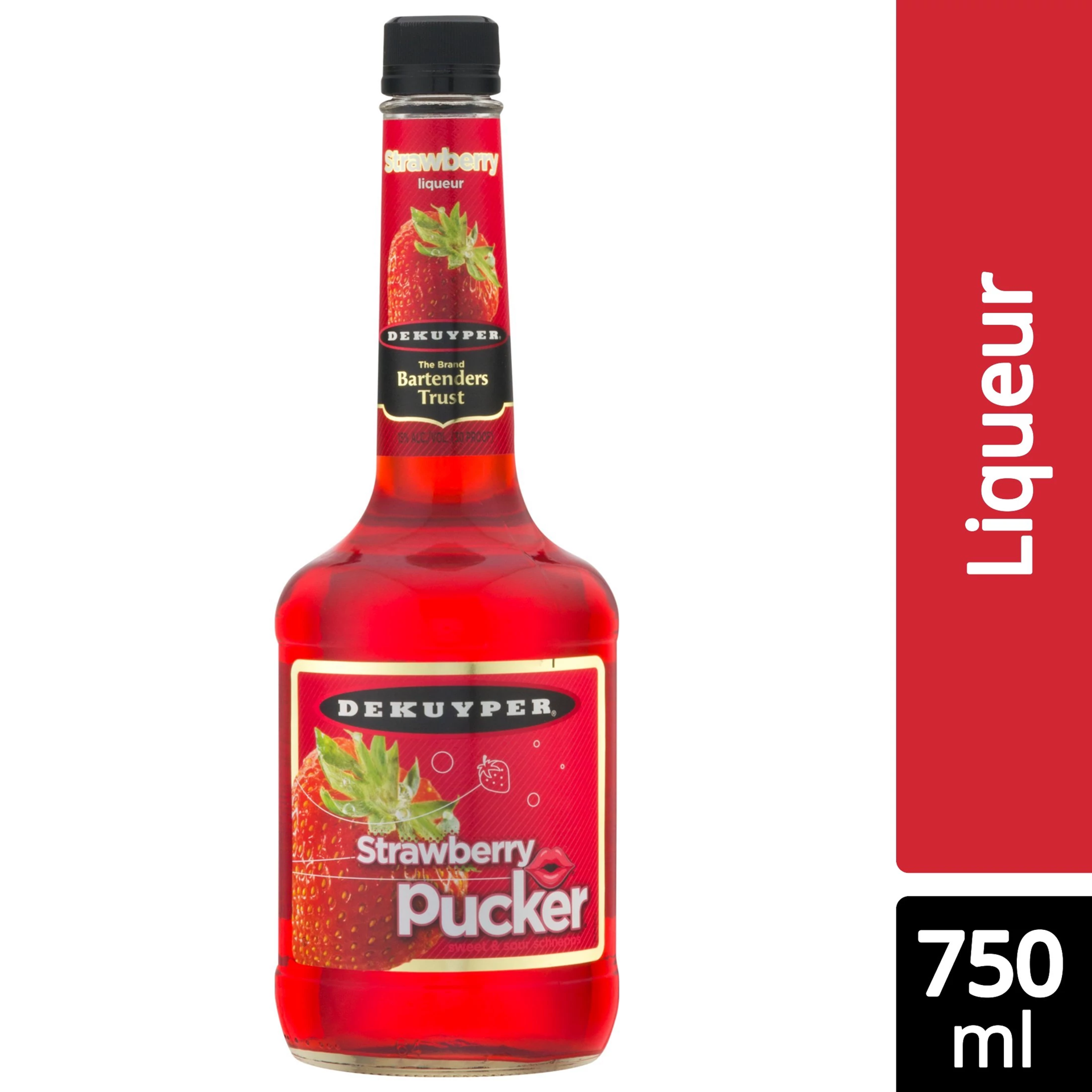 slide 1 of 1, DeKuyper Strawberry Pucker, 750 ml