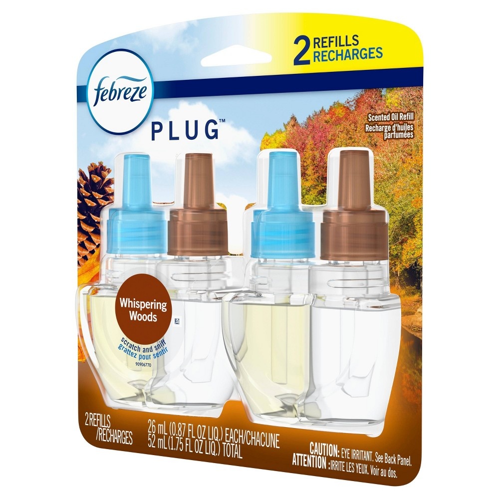 slide 3 of 4, Febreze Whispering Woods Plug Refills, 2 ct; 0.87 oz