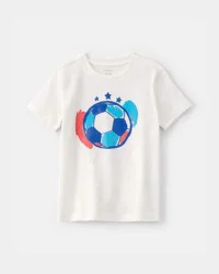 Carters Toddler Soccer Graphic Tee - Ivory Ivory 5T